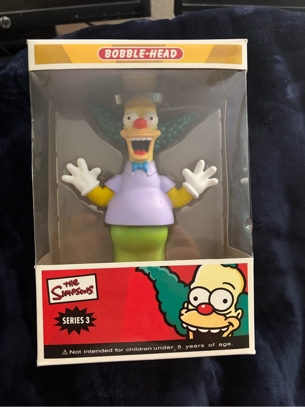 The Simpsons Krusty the Clown Bobble-Head Action Figure - Purple & Green